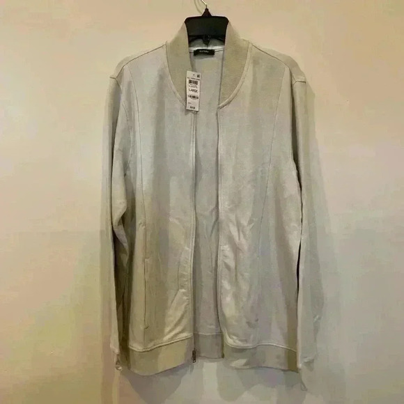 Mens Alfani Fall Bomber Zip Front Jacket Size L NWT -B4 - Picture 3 of 7